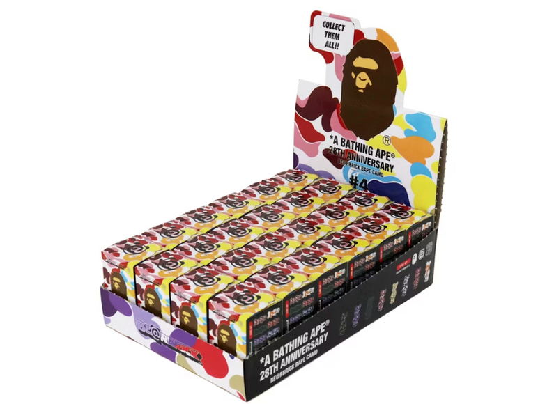 Bearbrick x BAPE 28th Anniversary Camo #4 100%