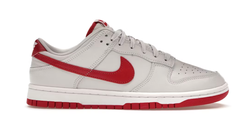 Nike Dunk Low Vast Grey Varsity Red