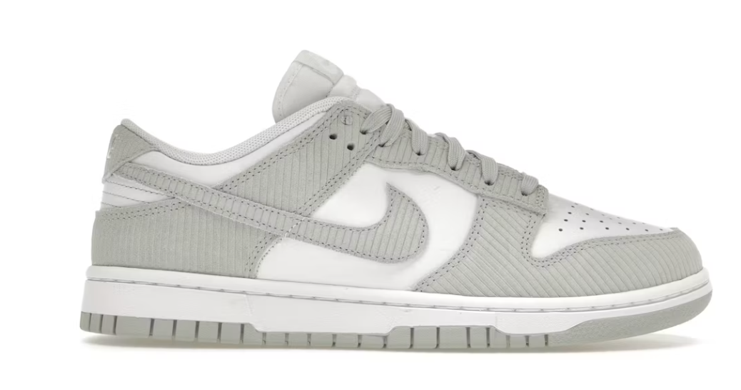 Nike Dunk Low Light Silver Corduroy (Women's)