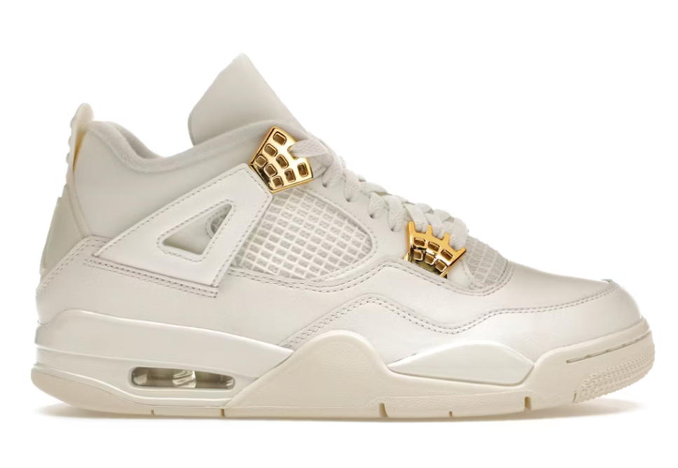 Jordan 4 Retro Metallic Gold (Women's)