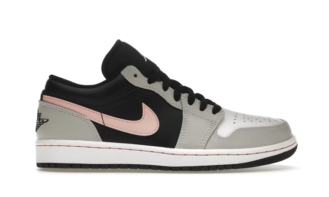 Jordan 1 Low Black Grey Pink