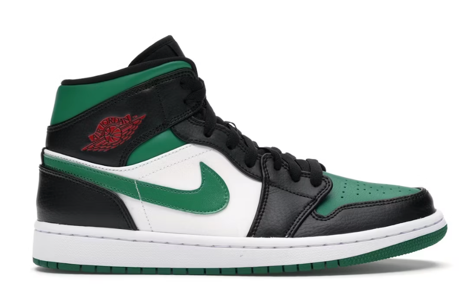 Jordan 1 Mid Green Toe