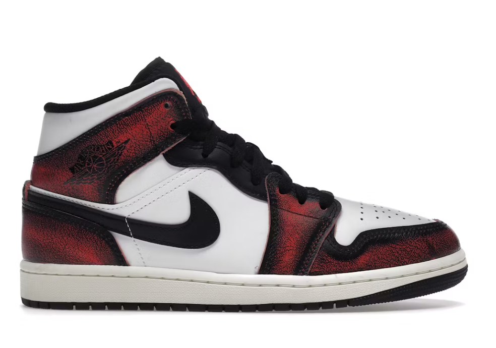 Jordan 1 Mid Wear-Away Chicago