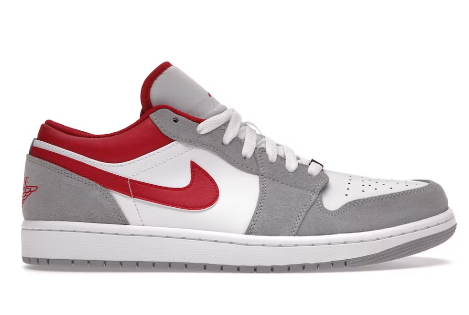 Jordan 1 Low SE Light Smoke Grey Gym Red