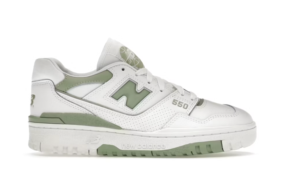 New Balance 550 White Mint Green