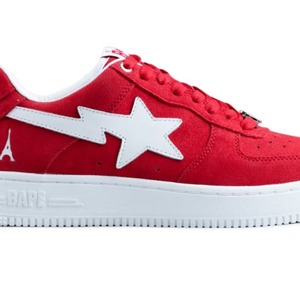 A Bathing Ape Bape Sta Low Highsnobiety Not In Paris Red