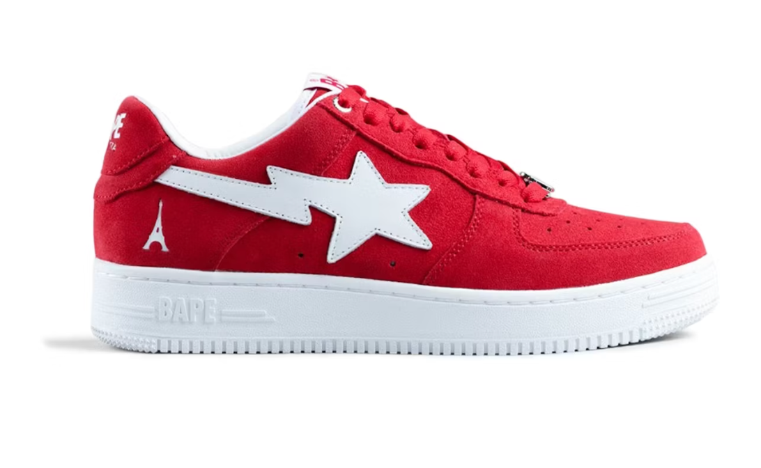 A Bathing Ape Bape Sta Low Highsnobiety Not In Paris Red