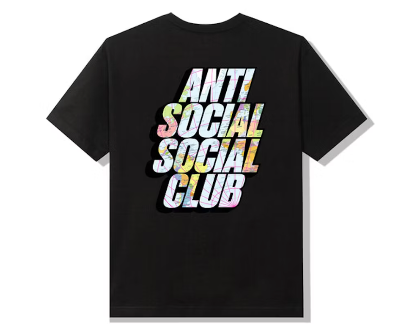 Anti Social Social Club Drop A Pin T-shirt Black