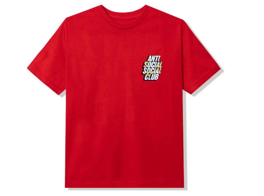 Anti Social Social Club Drop A Pin T-shirt Red