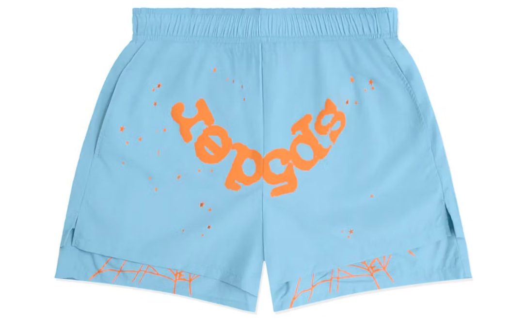 Sp5der OG Web Double Layer Short Light Blue