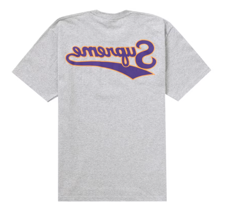 Supreme Backwards Tee Heather Grey