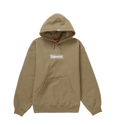 Supreme Box Logo Hooded Sweatshirt (FW23) Dark Sand