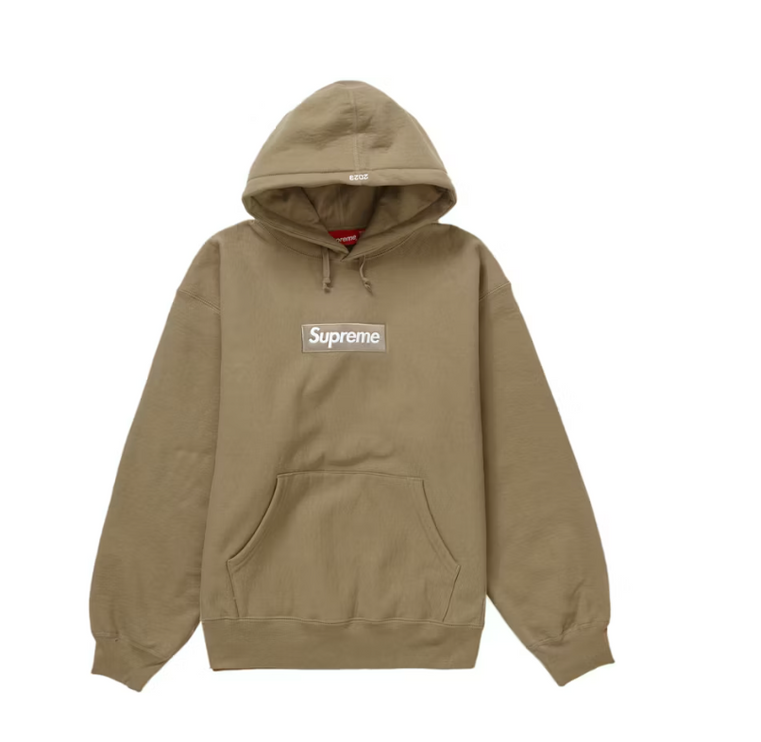 Supreme Box Logo Hooded Sweatshirt (FW23) Dark Sand