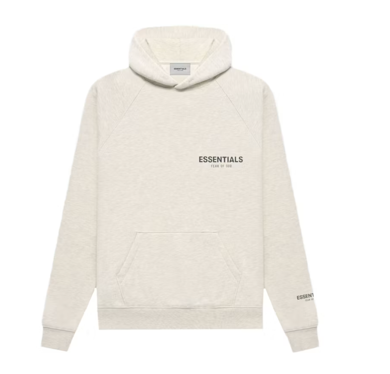 Fear of God Essentials Core Collection Pullover Hoodie Light Heather Oatmeal