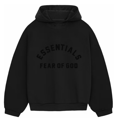 Fear of God Essentials Nylon Fleece Hoodie Jet Black