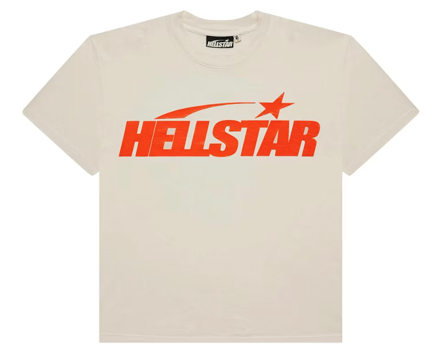 Hellstar Classic T-shirt (Regular Print) White/Orange