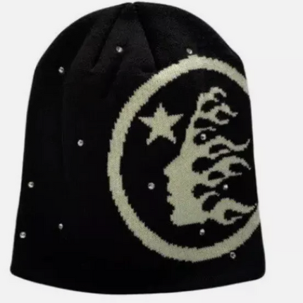 HELLSTAR STARRY NIGHT BEANIE (BLACK)