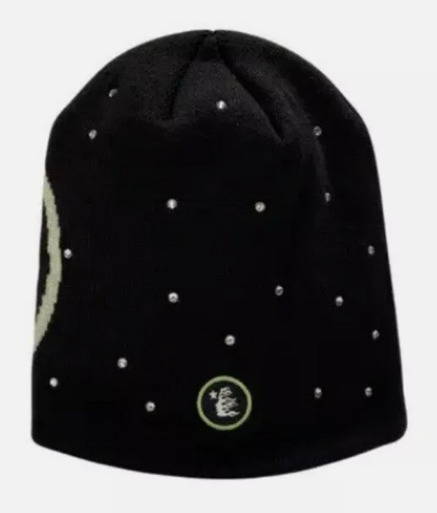 HELLSTAR STARRY NIGHT BEANIE (BLACK)