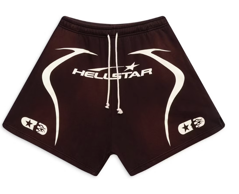 Hellstar Warm Up Shorts Brown