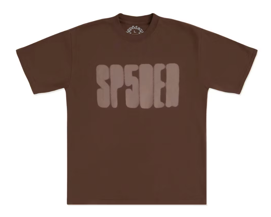 Sp5der Focused Logo Tee Brown