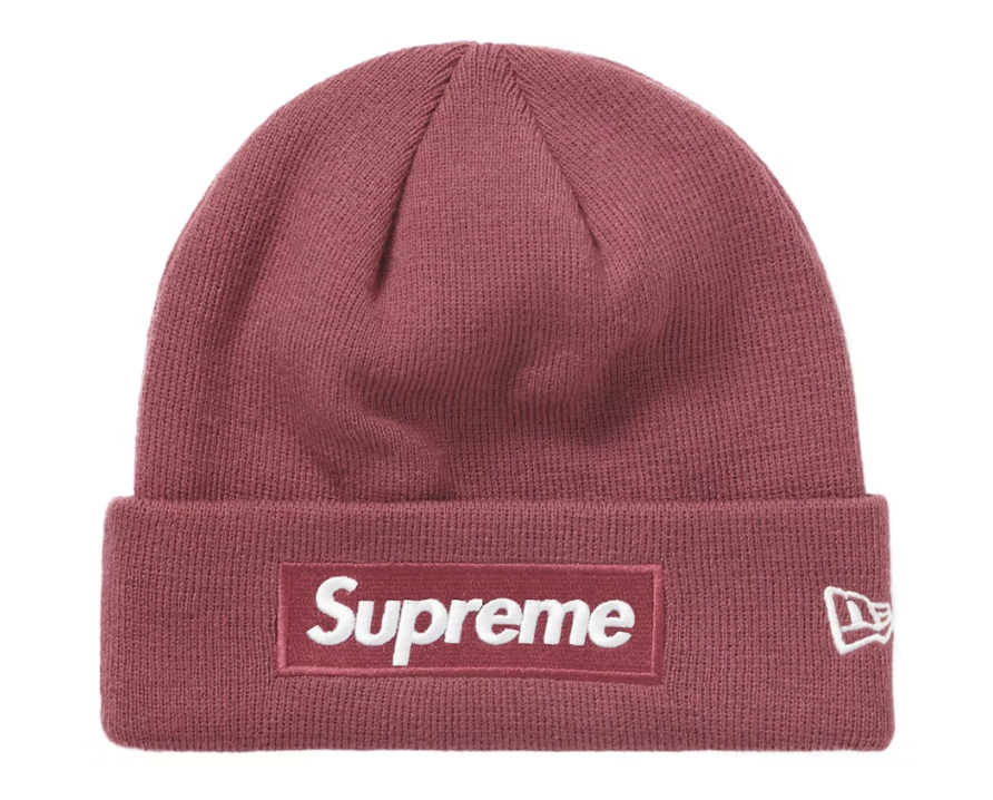 Supreme New Era Box Logo Beanie (FW21) Plum