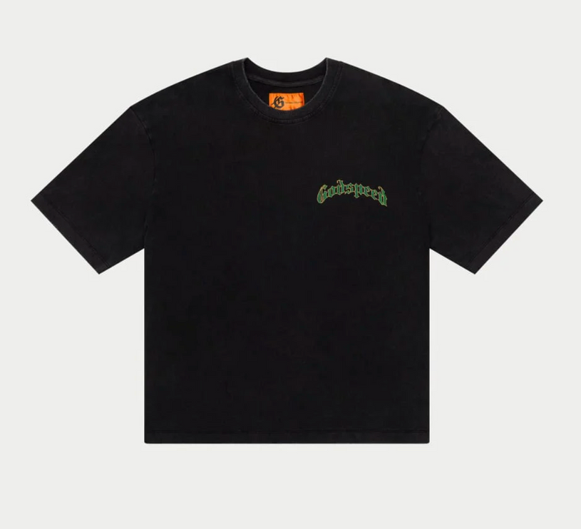 God Speed New York Balaclava Szn T-Shirt (Black wash)