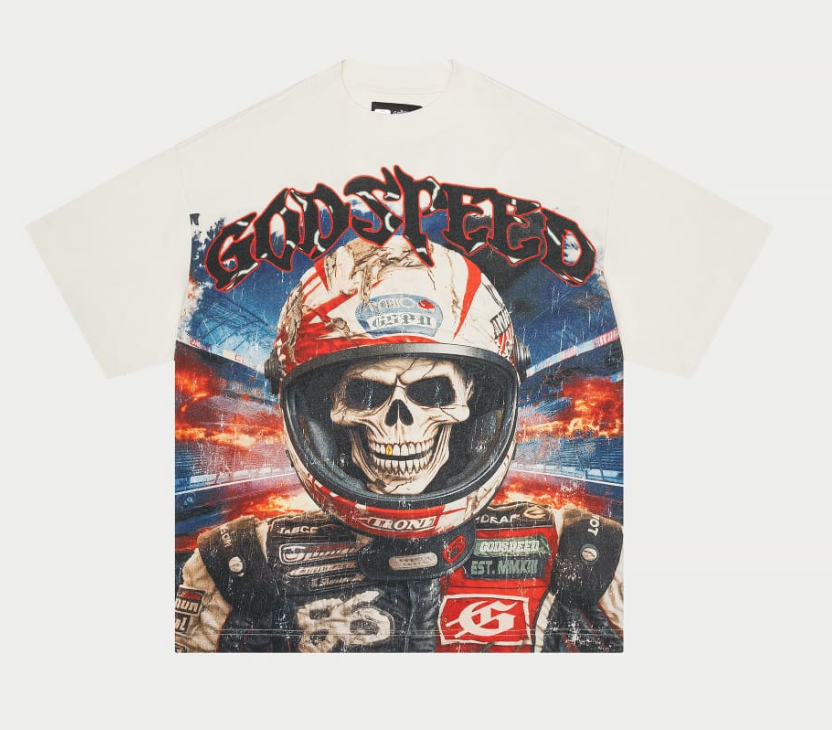 God Speed New York Racer Goldie T-shirt (White Wash)