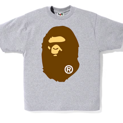 BAPE Big Ape Head Tee Gray