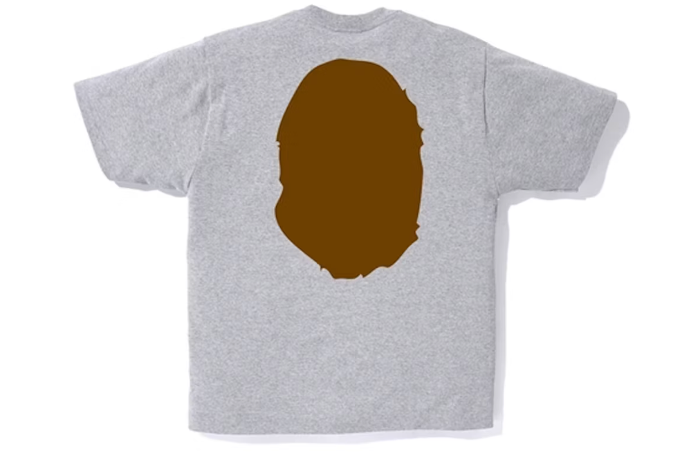 BAPE Big Ape Head Tee Gray