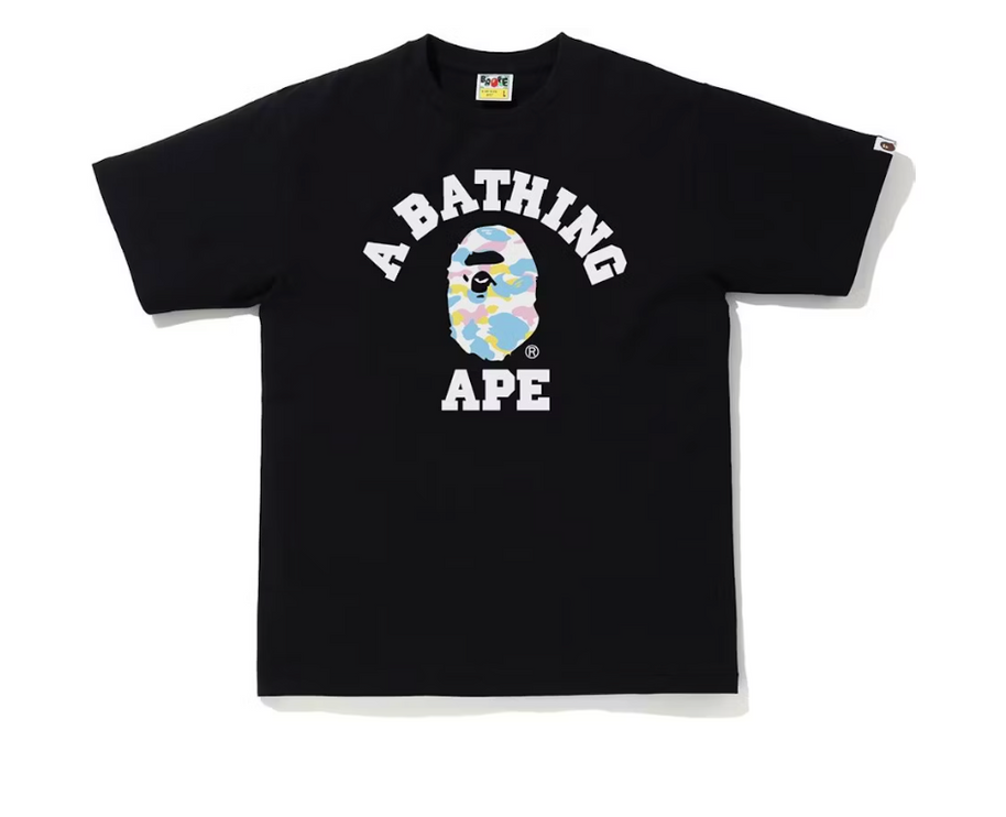 BAPE New Multi Camo College Tee Black