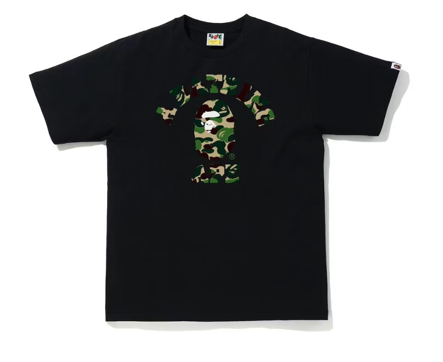 BAPE ABC Camo College Tee (SS21) Black/Green