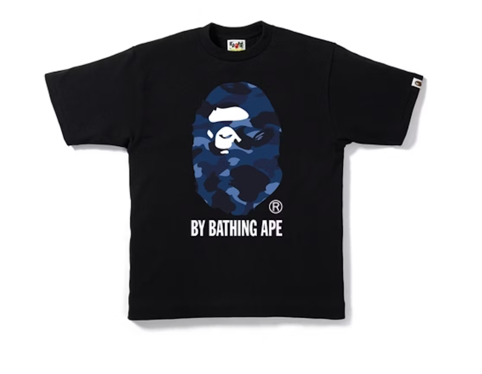 BAPE Color Camo By Bathing Tee Black/Blue