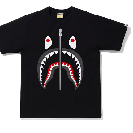 BAPE Line 1st Camo Shark Tee Black/Black