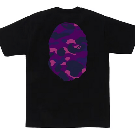 BAPE Color Camo Big Ape Head Tee Black/Purple