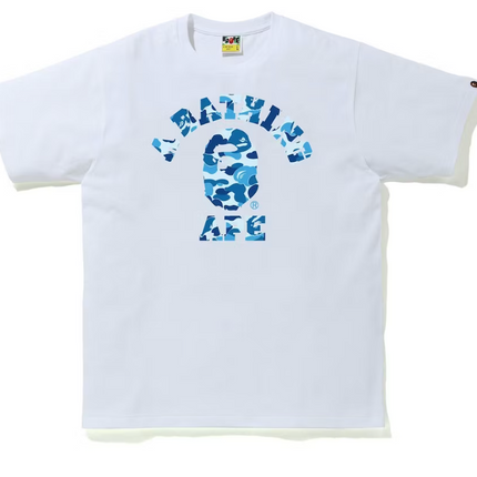 BAPE ABC Camo College Tee (SS21) White/Blue