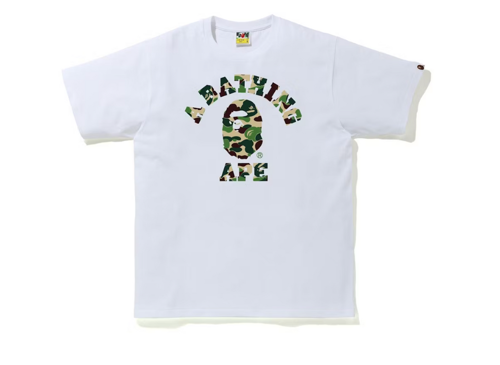 BAPE ABC Camo College Tee (SS21) White/Green