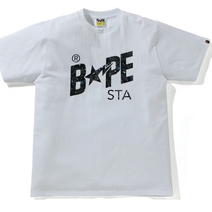 BAPE Space Camo Bape Sta Logo Tee White