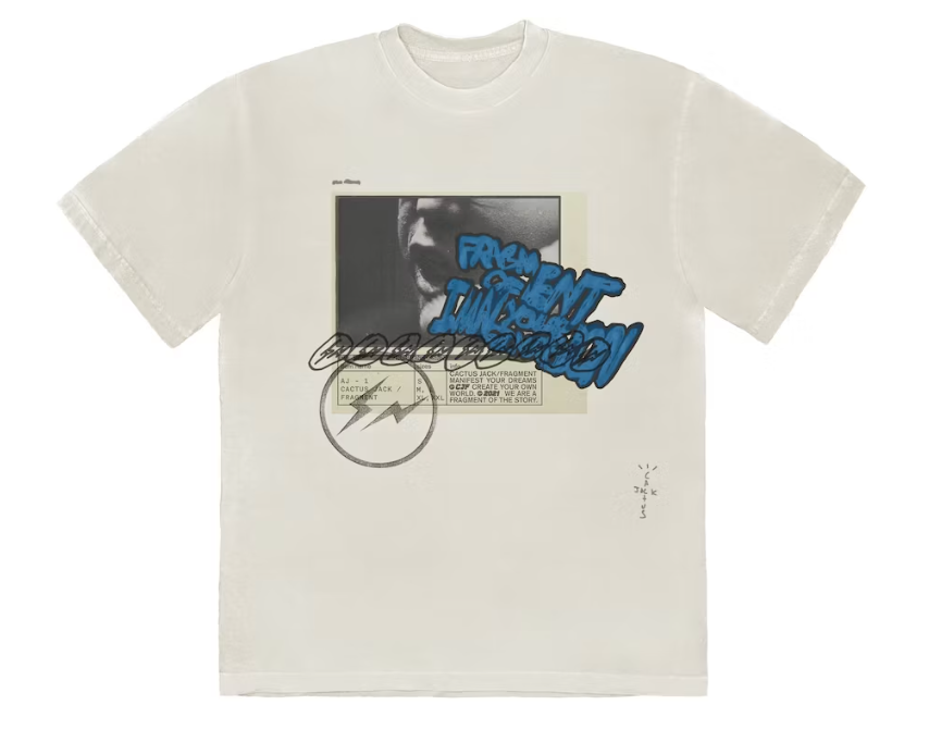 Travis Scott Cactus Jack For Fragment Manifest T-shirt White