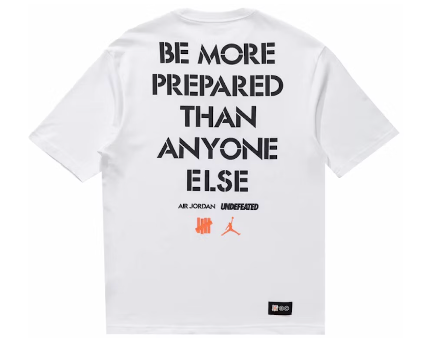 Jordan x Undefeated Strikes Tee White