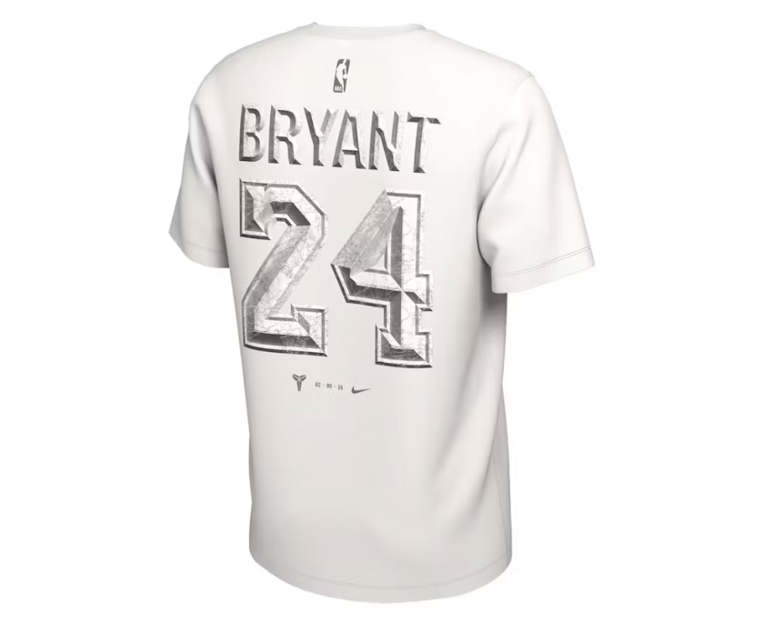 Nike Kobe Bryant Los Angeles Lakers Memorial Statue Unveil T-shirt White