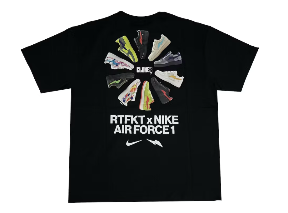 Nike x RTFKT Air Force 1 T-shirt Black