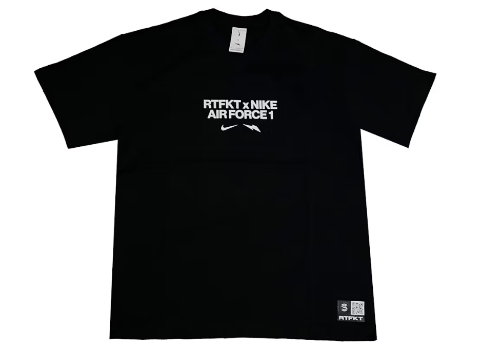 Nike x RTFKT Air Force 1 T-shirt Black