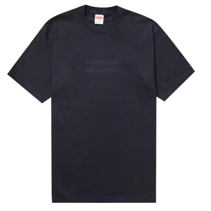 Supreme Tonal Box Logo Tee Navy