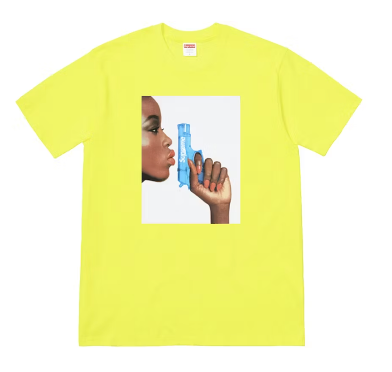 Supreme Water Pistol Tee Bright Yellow