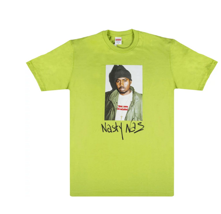 Supreme Nas Tee Lime