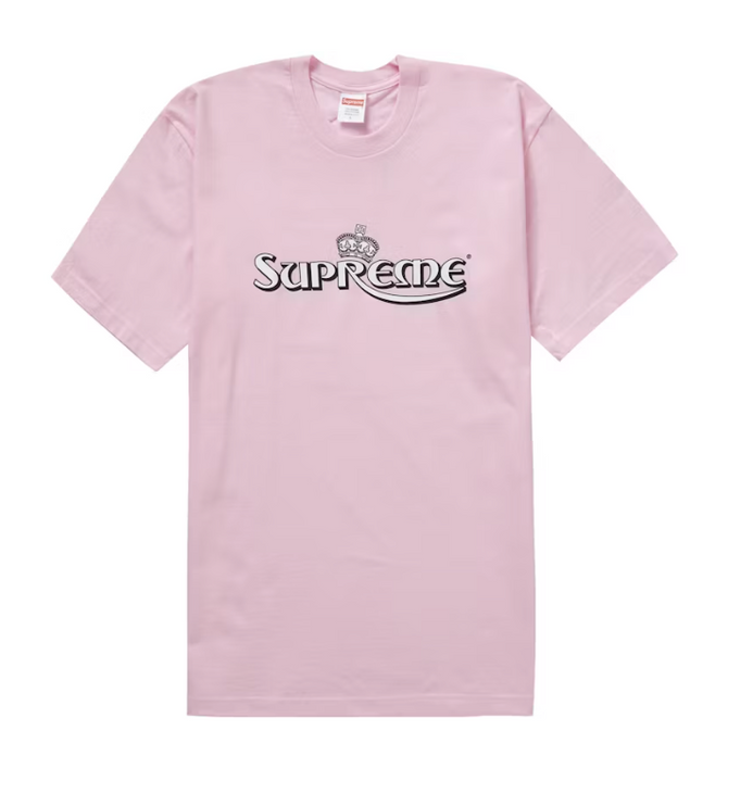 Supreme Crown Tee Light Pink