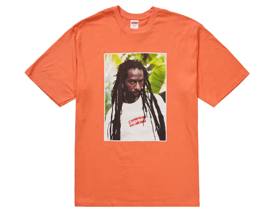 Supreme Buju Banton Tee Neon Orange