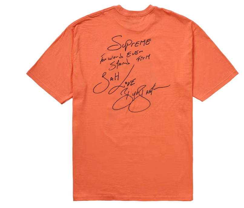 Supreme Buju Banton Tee Neon Orange