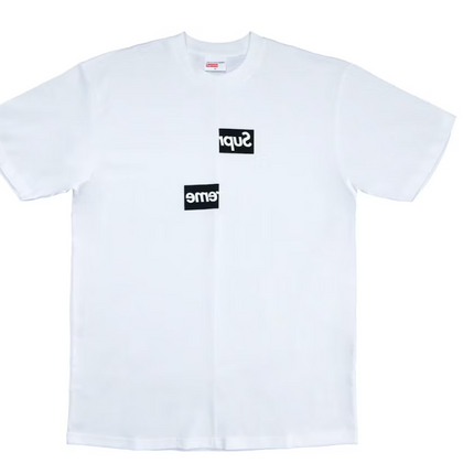 Supreme Comme des Garcons SHIRT Split Box Logo Tee White