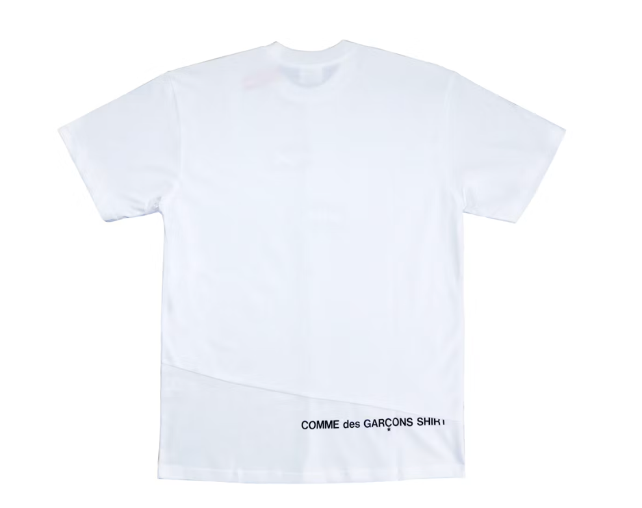 Supreme Comme des Garcons SHIRT Split Box Logo Tee White